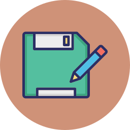 Floppy disk pen icon