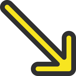 Down right arrow icon