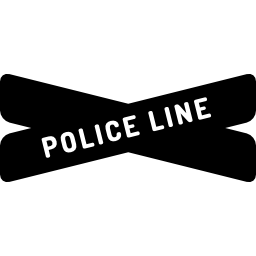 lijn van de politie icoon