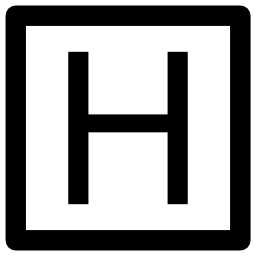 signo de hotel icono