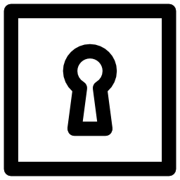 buco della serratura icona