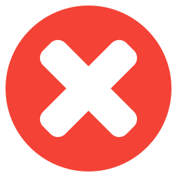 Cross mark icon