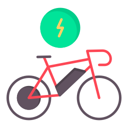 bicicleta elétrica Ícone