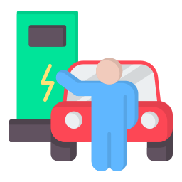 Charging car icon