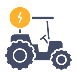 Электрический трактор иконка