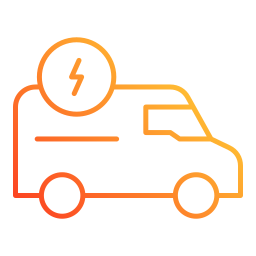 Electric van icon