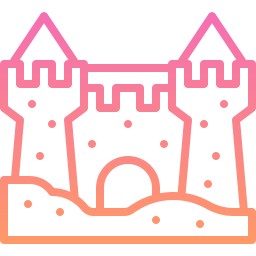 Sand castle icon