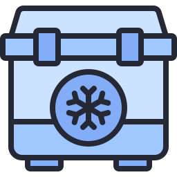 caja de hielo icono