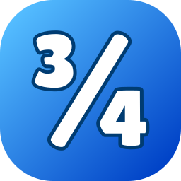 Three quarters icon