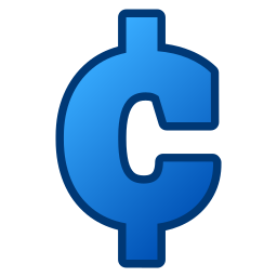 cent teken icoon