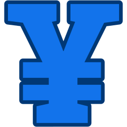 símbolo de yen icono