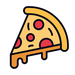 porción de pizza icono