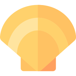 Variegated scallop icon