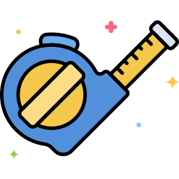 Measuring tape icon