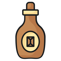 botella de jarabe icono