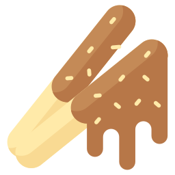 bastoncini di cioccolato icona