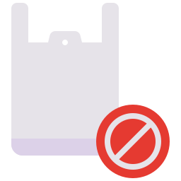 No plastic bag icon