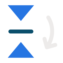 horizontaler flip icon