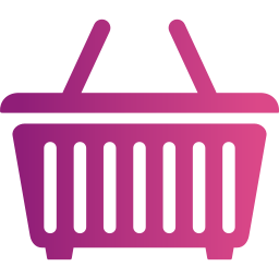 cesta de compras sencilla icono