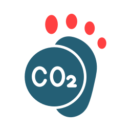 Carbon footprint icon