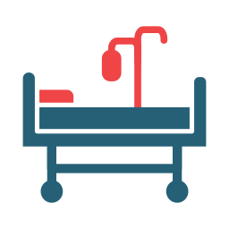 Hospital bed icon