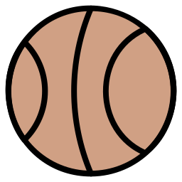 bola de basquete Ícone