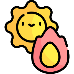 oparzenie słoneczne ikona