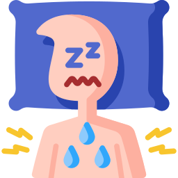 Night sweat icon