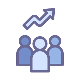 Audience growth icon