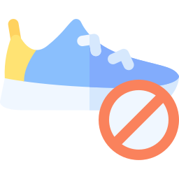 Shoes off icon