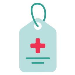 Medical tag icon