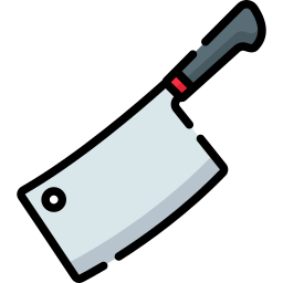 cuchillo de carnicero icono