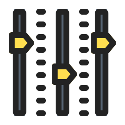 equalizer-controle icoon