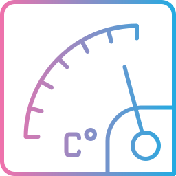 indicador de temperatura icono