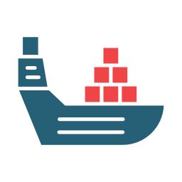 Cargo ship icon