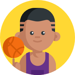 Basketball player icon