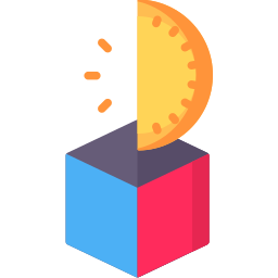 reducir a la mitad icono