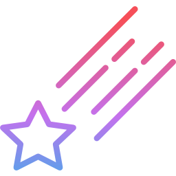 Shooting star icon