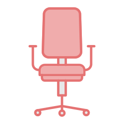 cadeira de secretária Ícone