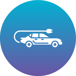 Electric vehicle icon