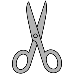 cortar con tijeras icono