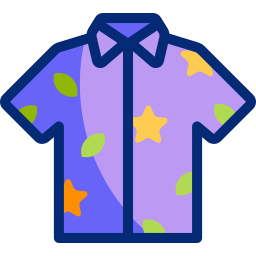 Hawaiian shirt icon