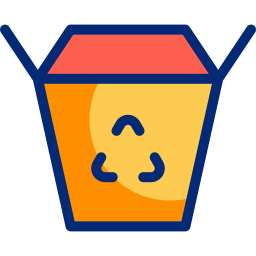 caja de comida icono