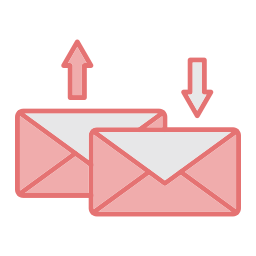 Échanger des courriers Icône