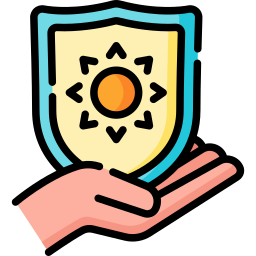 Sun protection icon