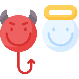 Angel devil icon