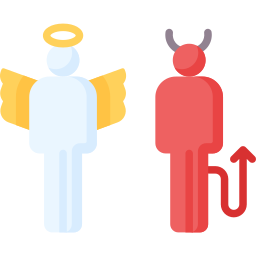 Angel devil icon