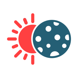 Solar eclipse icon