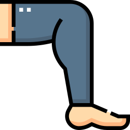 manica della gamba icona