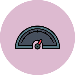 Speed gauge icon